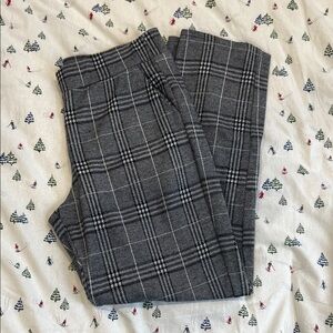 Crosby Black and White Plaid Trousers